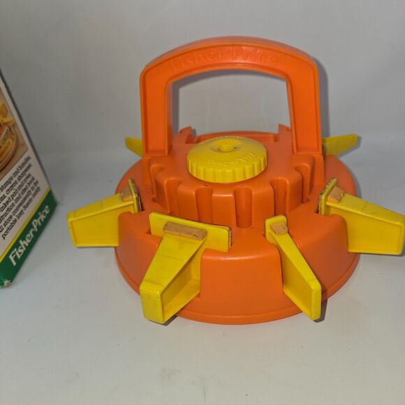 Vintage Fisher Price Creative Stamper Caddy Jungle Scenes #746 1980s Craft Set - Picture 10 of 16